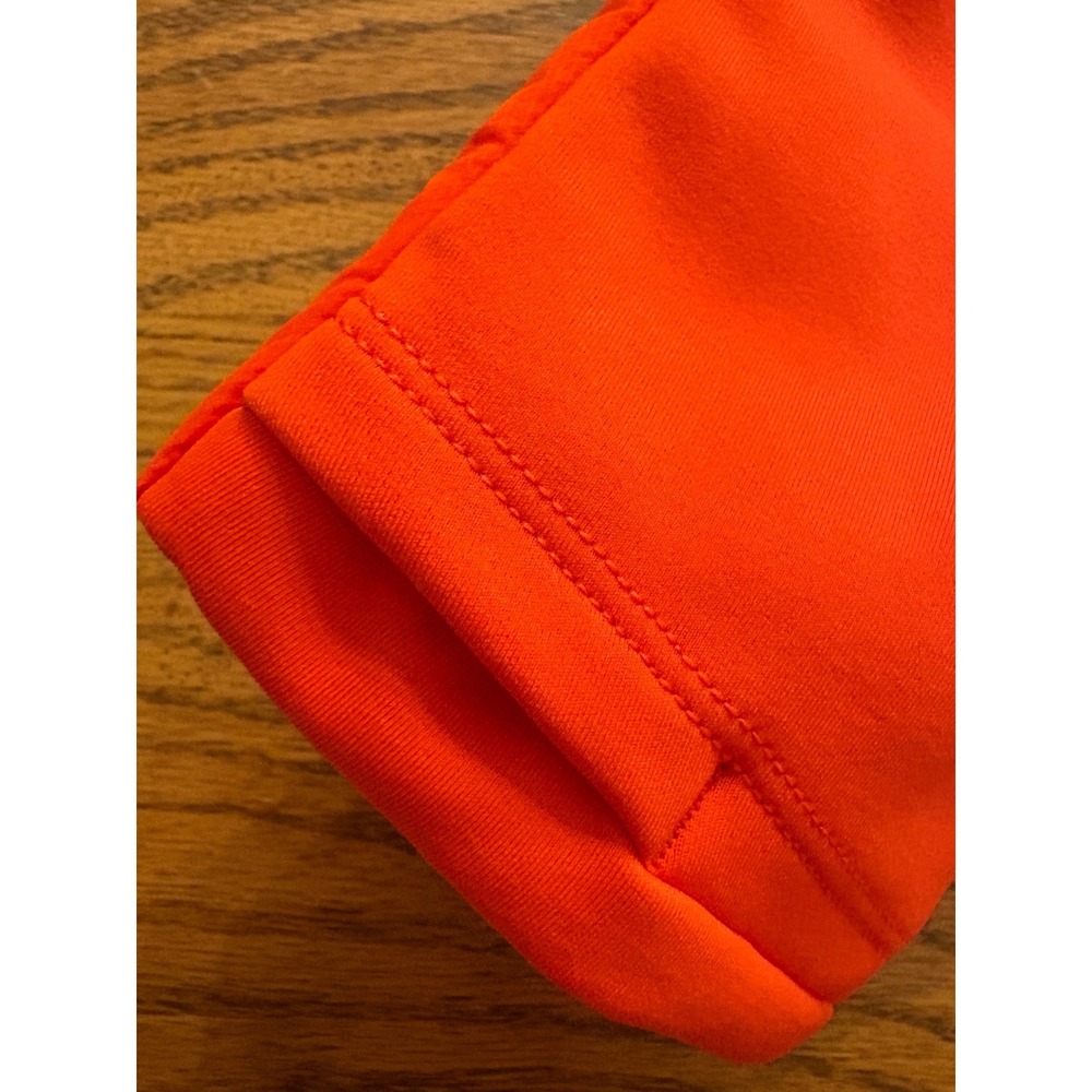 Lululemon Push Your Pace Jacket Solar Orange Size 12 Athleisure Thumb Holes - Picture 16 of 16